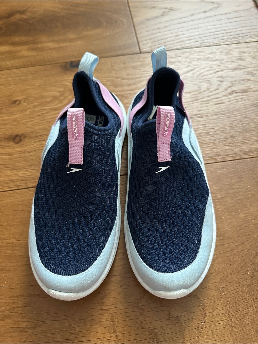 Speedo Kids Navy Blue, Pink and White Water Shoes